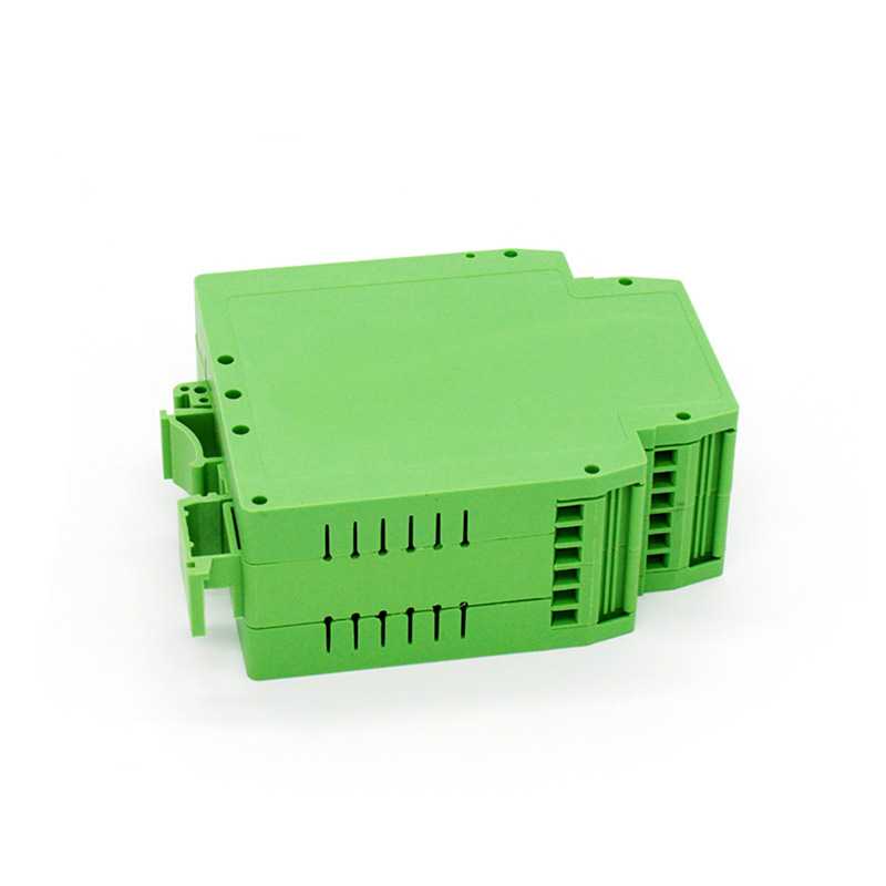 绿色接线端子模块拼接塑料外壳工控仪表接线壳体电源开关盒子DR32