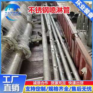 2205不锈钢喷淋管 湿电除尘烟气净化管道加工 脱硫净化塔喷淋层