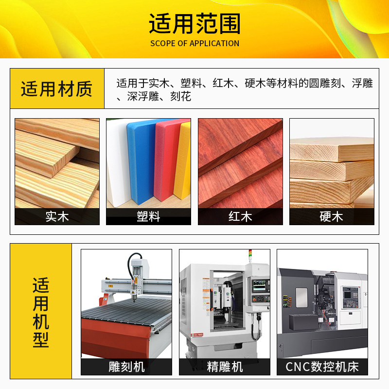 威特锥度球头铣刀钨钢斜度刀CNCD数控硬质合金木工浮雕圆雕立铣刀