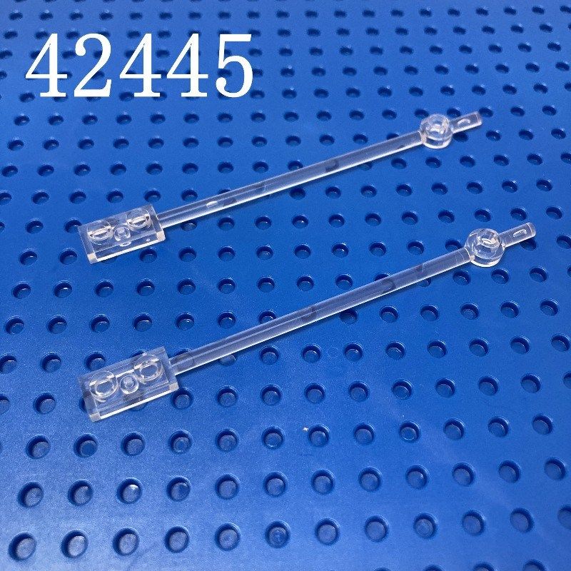42445 99784小颗粒透明积木迷你支架支持1X12与1X2条形灯柱备件