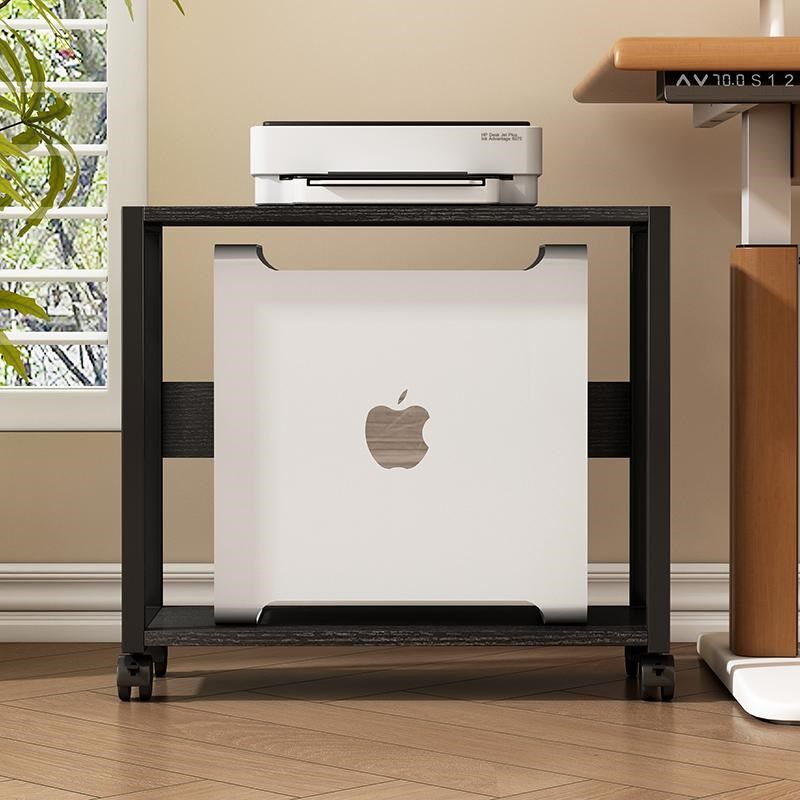 多层电脑主机箱托架置物架家用台式办公主机架两层放打印机收纳架