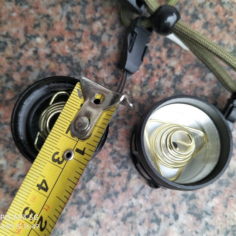 配件大功率探照灯四核强光LED手电筒铝合金电池26650 18650中间管