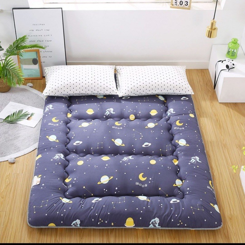 麓r日式榻榻米可折叠床垫软垫子C加厚地垫懒人午休睡垫卧室打地铺