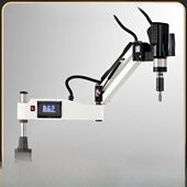 摇臂万向丝攻机 M48自动伺服电机攻牙机台式 数控电动攻丝机M3 M16