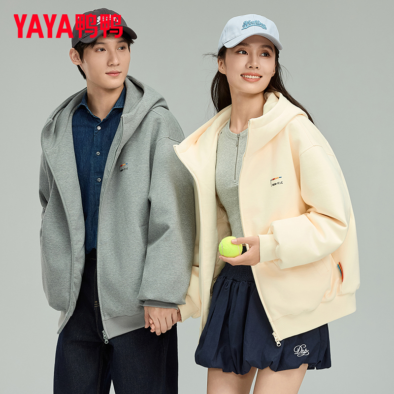 【F.I.C滑翔伞系列】鸭鸭情侣羽绒服2025冬季新款男女款夹克外套