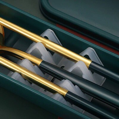 3pcs Thin Portuguese portable stainless steel cutlery chopst