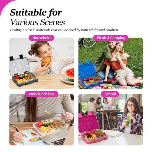 Portable Sealed Lunch Box Student Bento Box Microwave Availa