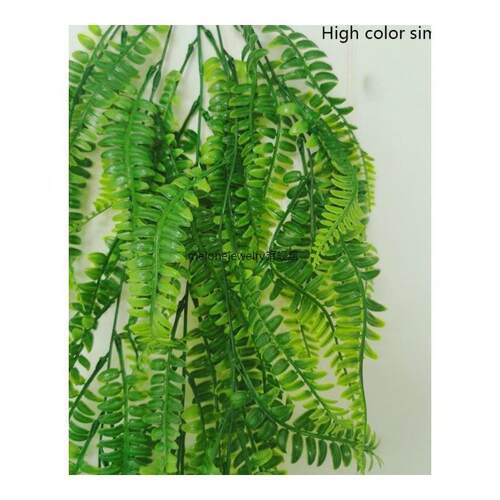 Boston Ferns Artificial Persian Rattan Fake Hanging Plant Fa