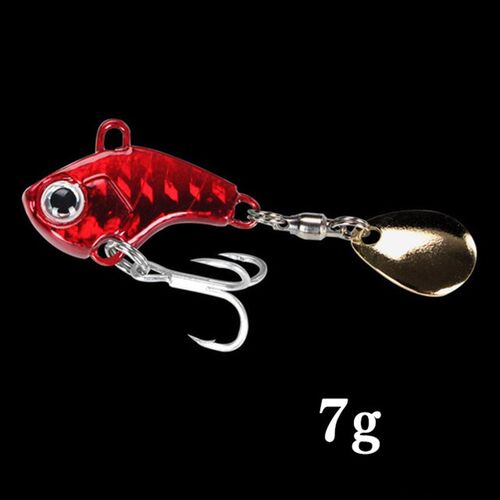 1Pcs Rotating Metal VIB Vibration Bait Spinner Spoon Fishing