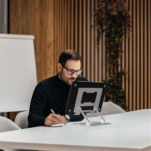 Foldable Laptop Stand Ergonomic Metal Laptop Riser