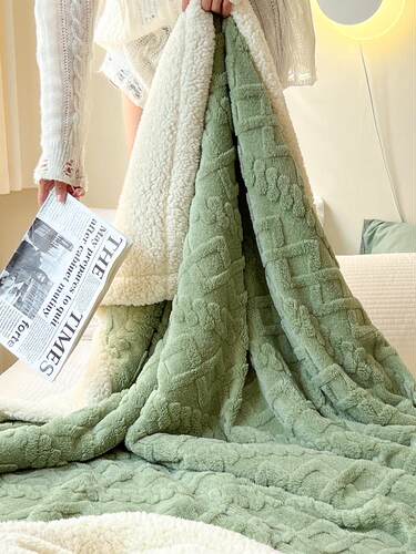 Large Sherpa Fleece Blanket Throw Fur Warm Sofa Bed Soft