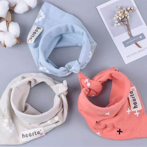 Cotton towel baby care slobber triangle children bib Baby