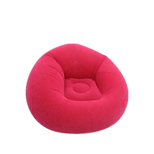 Lazy inflatable sofa foldable recliner outdoor flocking sofa