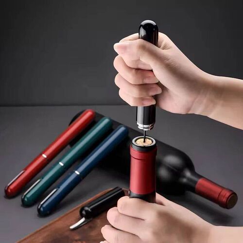 2 in1 Portable Handheld Air Pressure Corkscrew Easy-Open Air