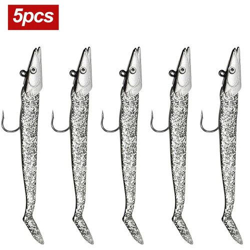 5pcs Soft Fishing Lure 10g/11cm Wobblers Artificial Bait wit