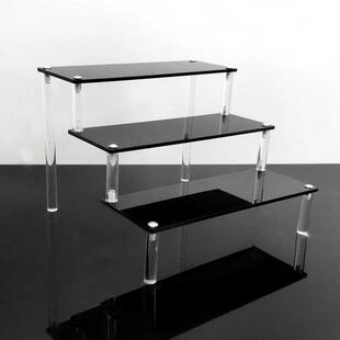 Transparent Display Stand Acrylic Risers Shelf Figures Stora
