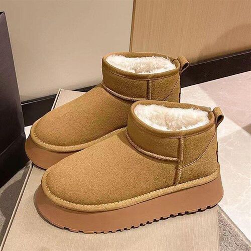 Womens 2025 All-match Fleece-lined Thick Non-slip Warm tton