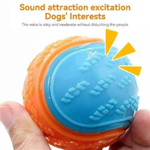 Bite-resistant Pet Dog Toy Rubber Ball Beef-flavored