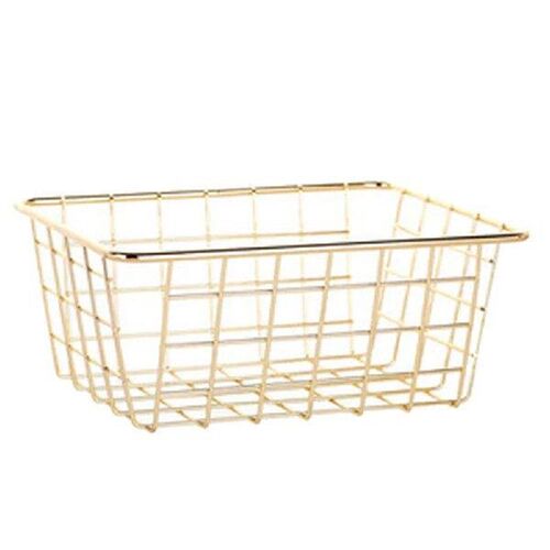 Storage Basket Solid Color Household Iron Basket Storage