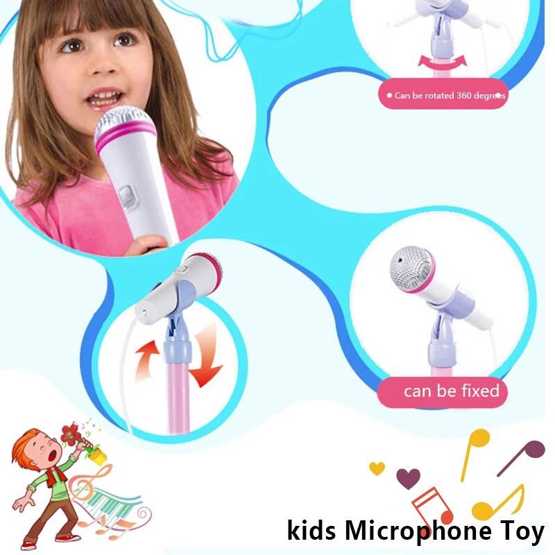Kids Microphone with Stand Karaoke Song Machine Music Instru图片