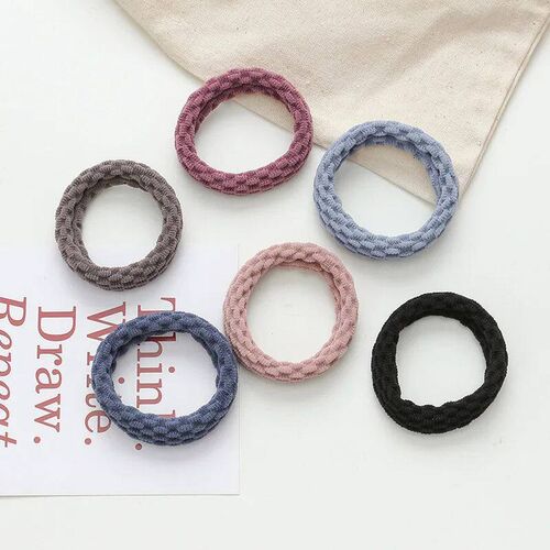 10PCS Women Girls Simple Basic Elastic Hair Bands Ties Scrun