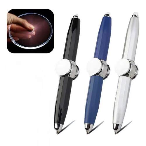 Led Fingertip Spinning Pen Fidget Anxiety Decompression Gyro