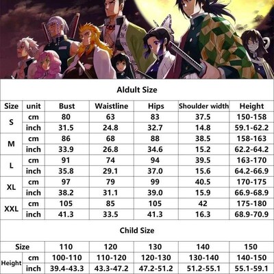 Demon Slayer Cosplay Tanjiro Nezuko Cosplay Kids Shinobu Cos