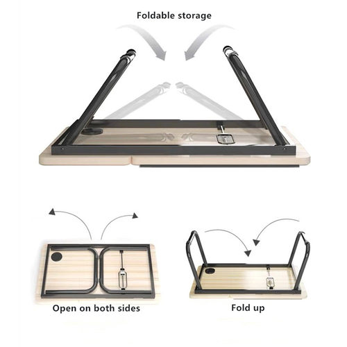 Folding Laptop Desk for Bed Portable Computer Tray for Sofa