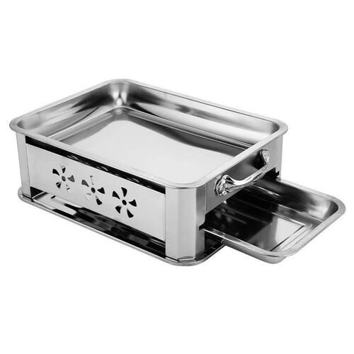 Extra Thick Stainless Steel Fish Grill Charcoal Alcohol Comm