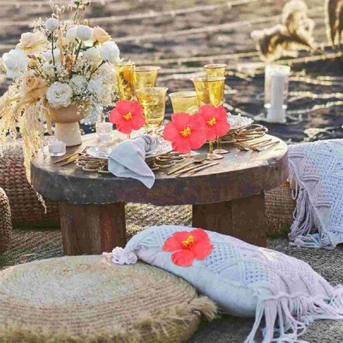 10 Pcs Summer Artificial Hibiscus Flower Wedding Decor Home