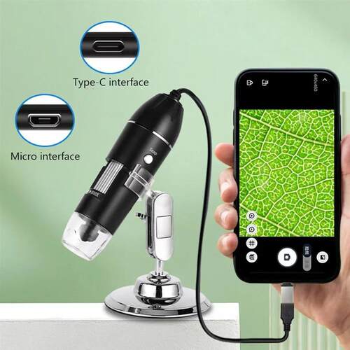 USB Electronic Microscope with Stand Portable Electronic Mic