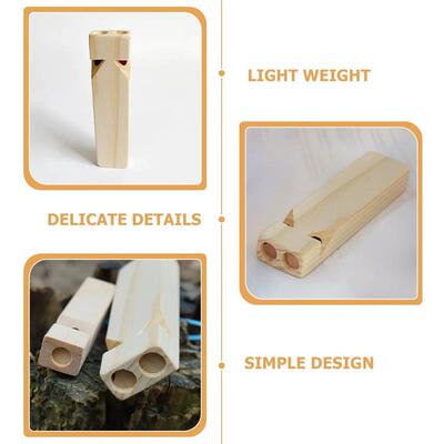 Wooden Train Whistle Kids Toys Musical Instruments Children