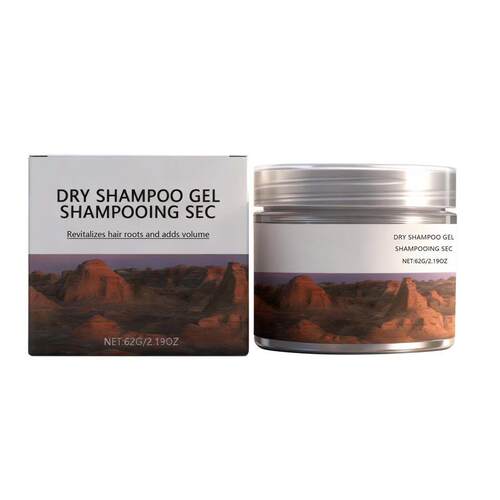Volumizing No-Rinse Dry Shampoo Gel - For a naturally volumi