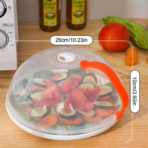 Microwave Splatter Cover Clear 10in Dish Bowl Plate Serving