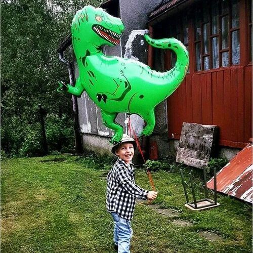 Standing Green Dinosaur Foil Balloons 3th Birthday Decoratio