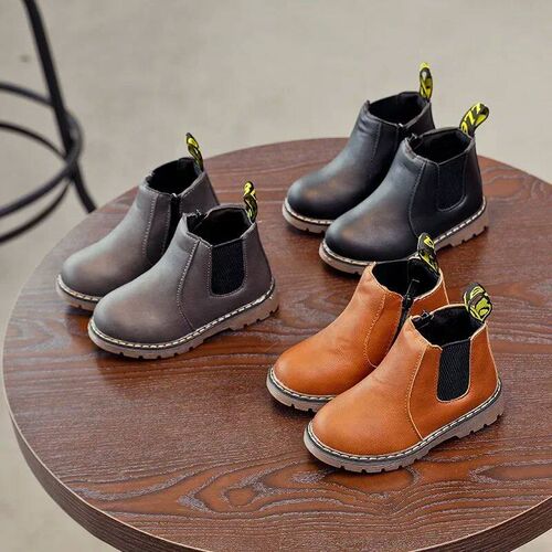 Kids Ankle Boots for Boys Girls Toddlers Big Children Short