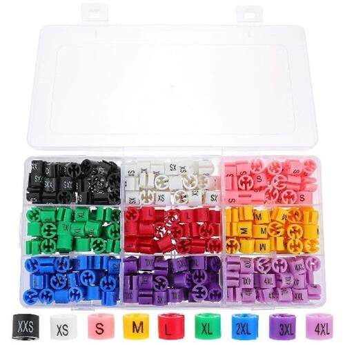 450 Pcs Hanger Size Markers Plastic Clothes Hangers Color