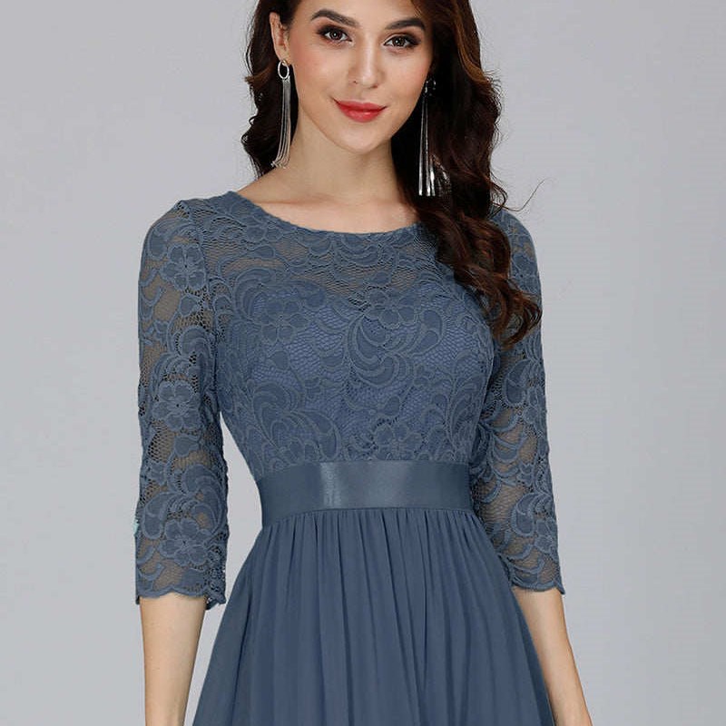 Luxury Evening Dresses O-Neck Backless long sleeves for 2023图片