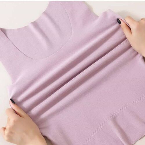 Womens Thickening Seamless Heat Insulation Tank Top Plush T