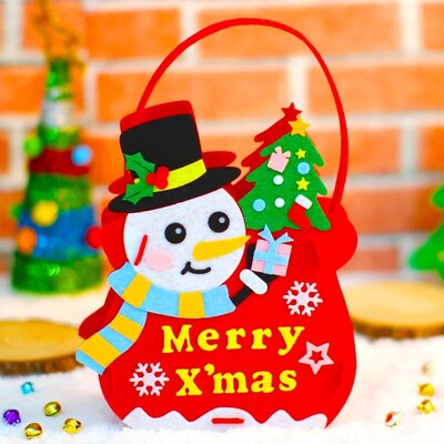 DIY Felt Christmas ree Bag Kids Toys For Children Kindergart