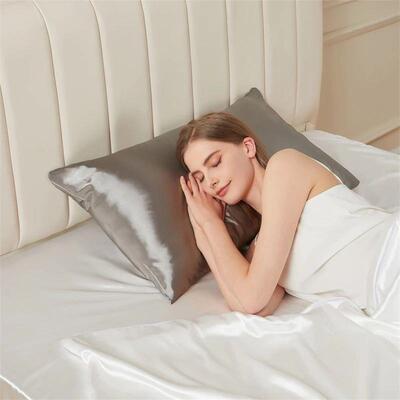 Solid Mulberry Silk Pillow Case Hair Skin Protect Pillowcase