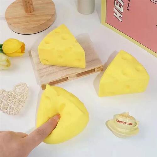 Squeeze Toy Simulation Cheese Squeeze Toys Sticky Soft Decom
