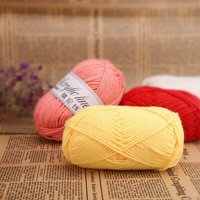 Acrylic yarn middle and thick thread hook slippers wool
