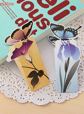5Pcs Butterfly Bookmarks for Books Cute Kawaii 3D Bookmark O