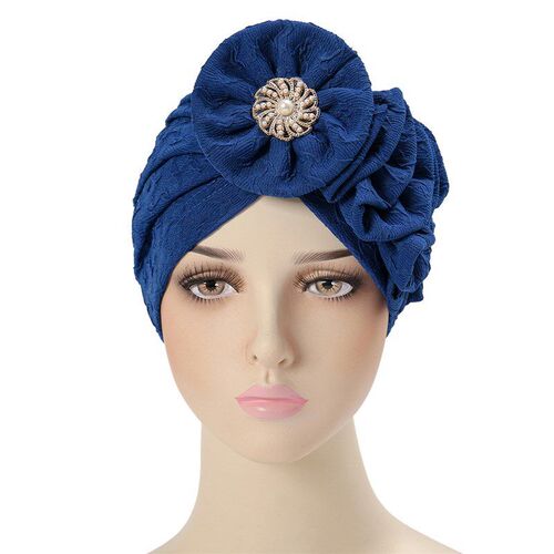 Multicolor Flower Alloy Accessory Wrinkle Long OneSide Appli