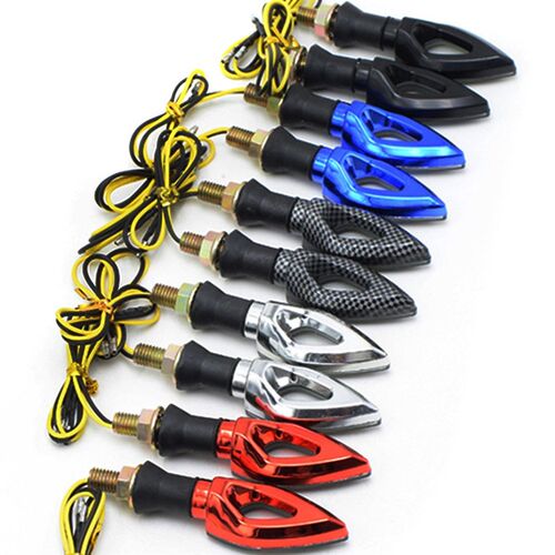 1 Pair Motorcycle Turn Signal Indicator Light Universal Mot