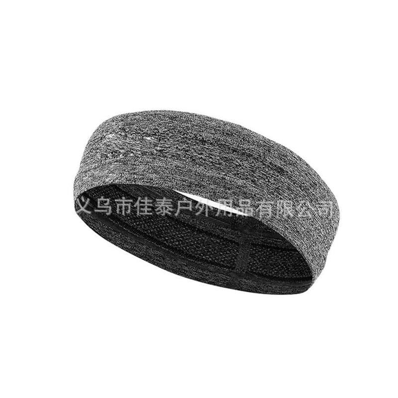 Moisture Wicking Workout Headband Sweatband for Running Yoga - 实物图