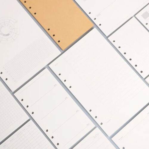 A5 A6 A7 Loose Leaf Notebook Refill Spiral Binder Inner Page