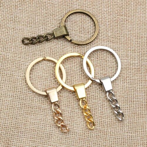 10pcs/lot Key Ring ( Ring Size: 30mm ) Key Chain Rhodium Bro