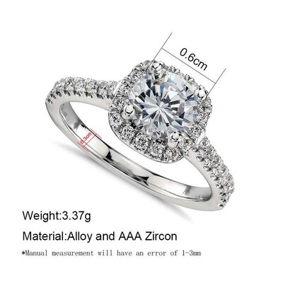 New rendy Crystal Engagement Claws Design Hot Sale Rings For